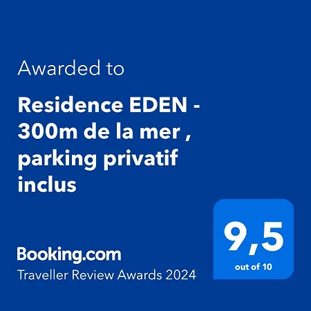 Eden - 300m De La Mer , Parking Privatif Inclus דירה